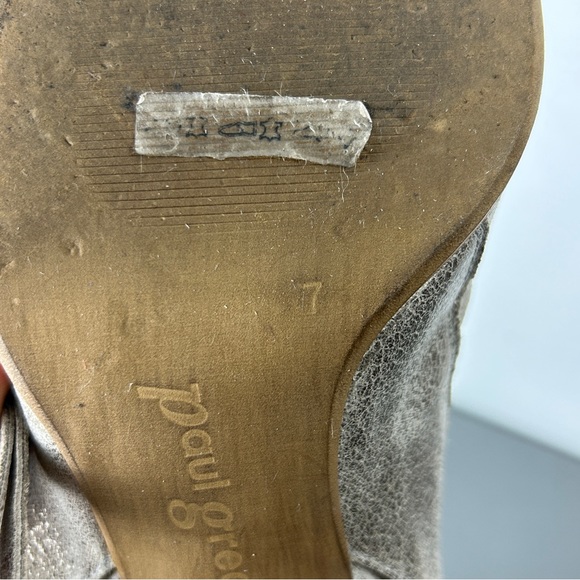 Paul Green Leather Metallic Heels - Picture 10 of 10